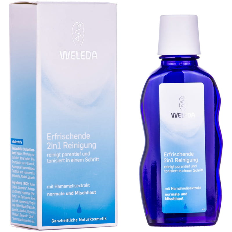 *Засіб Weleda Універсальне очищення 2 в 1 для нормальної/змішаної шкіри 100 мл