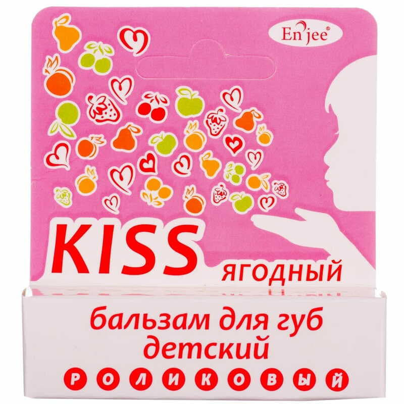 *ENJEE Kiss Бальзам д/губ д/дет. ягодн. 6мл *ENJEE Kiss Бальзам д/губ д/дет. ягодн. 6мл