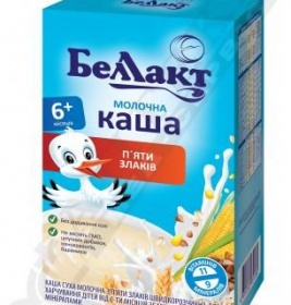 Каша Беллакт молочна п'ять злаків 200 г