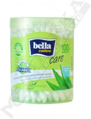 *Ватні палички Bella Cotton Care з екстрактом трав в круглій банці №100
