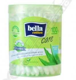 *Ватні палички Bella Cotton Care з екстрактом трав в круглій банці №100