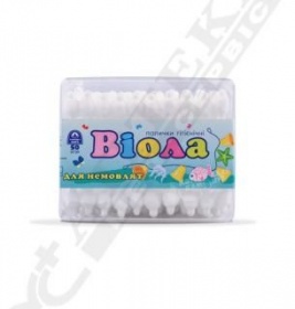 *Ватні палички Віола для новонароджених №50