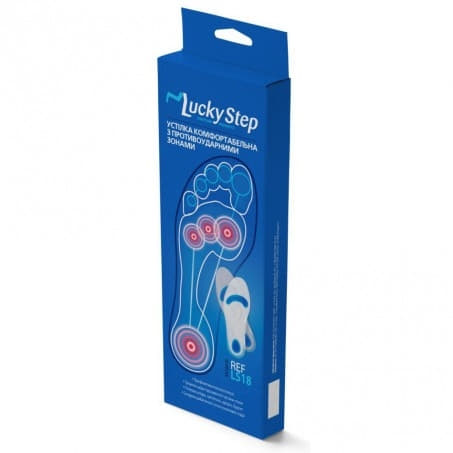 *Lucky Step Устілка Комфорт з протиударними зонами р.2 (38-39) LS18 *Lucky Step Устілка Комфорт з протиударними зонами р.2 (38-39) LS18