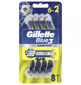 *Бритвы Gillette Blue 3 одноразовые 6+2шт.