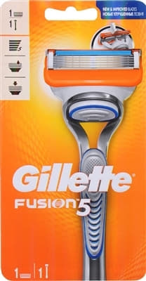 *Gillette02 Fusion станок чол. (+1карт.)