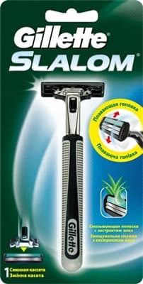 *Gillette08 SLALOM PLUS станок муж. (+1карт.)