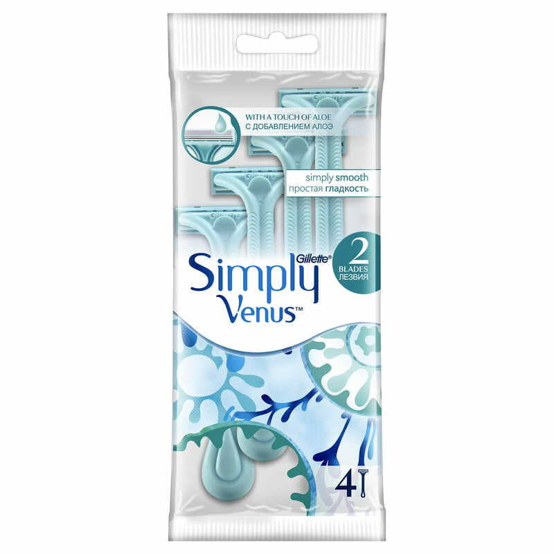 *Бритва Gillette Simply Venus 2 Станки женские одноразовые 4 шт. *Бритва Gillette Simply Venus 2 Станки женские одноразовые 4 шт.