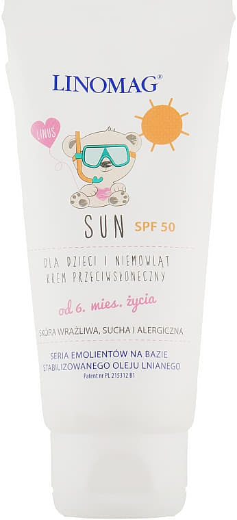 Крем LINOMAG SUN SPF 50 сонцезахисний 50мл