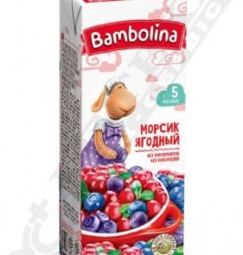 *Морс Bambolina мультиягодный 0,2 л