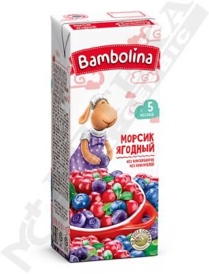 Морс Bambolina мультиягідний 0,2 л