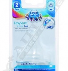 Соска Canpol 21/721 EasyStart силіконова з широким отвором середня 1 шт