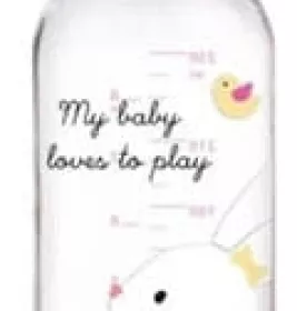 *Канпол Бутылка (11/840_pin) с рисунком Sweet fun, розов.250мл