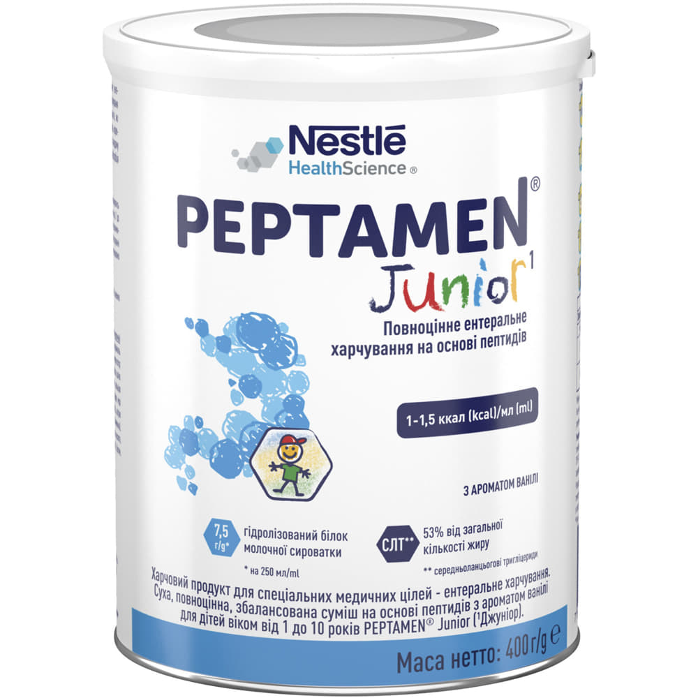 Смесь Nestle Peptamen Junior д/клин.питания 400г Смесь Nestle Peptamen Junior д/клин.питания 400г