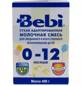 *Суміш Bebi ЗГМ 0-12 міс картон