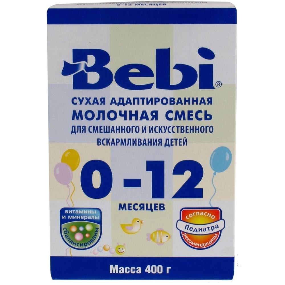 *Суміш Bebi ЗГМ 0-12 міс картон