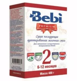 *Смесь Bebi ЗГМ 2 Премиум 6-12 мес картон
