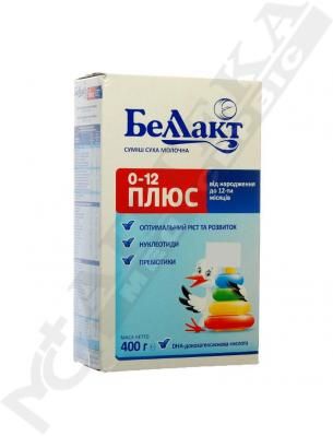 Суміш Беллакт Молочна  1 0-12 м плюс 400 г