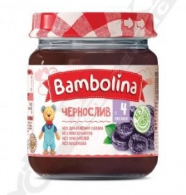 *Пюре Bambolina Чернослив 100 г