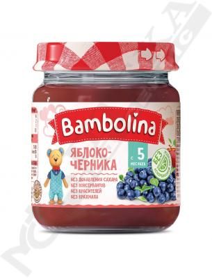 Пюре Bambolina Яблуко-чорниця 100 г