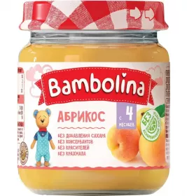 *Бамболина пюре абрикос 100г