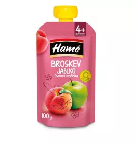 Пюре Hame Яблуко и персик 100 г (пауч)