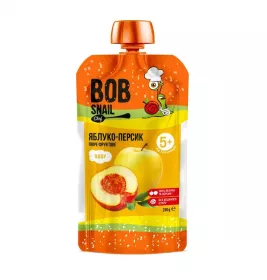 Пюре Равлик Боб Яблуко-персик 250г (пауч)