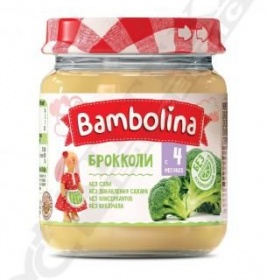 *Пюре Bambolina Брокколи 100 г