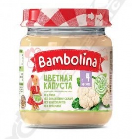 Пюре Bambolina Цвітна капуста 100 г