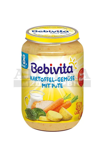 *Пюре Bebivita 1046 Картопля та овочі з індичкою 220г
