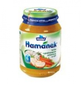 Пюре Hamanek индейка с овощами и рисом 190 г