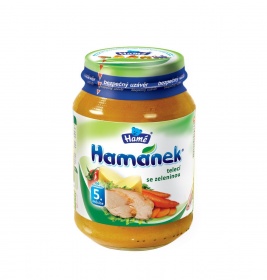 Пюре Hamanek телятина с овощами 190 г