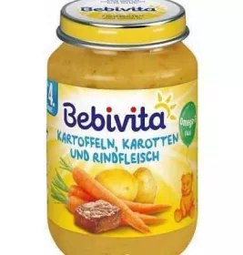 *Пюре Bebivita 1036 м'ясо-овочеве Овочі з яловичиною 190 г