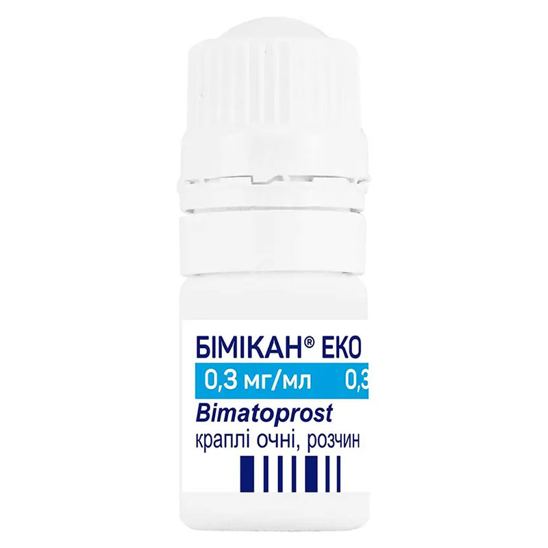 *Бимикан Эко капли глазные р-р 0.3мг/мл 3мл фл-кап. №1