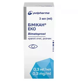 *Бімікан Эко краплі очні р-р 0.3мг/мл 3мл фл-крап. №1
