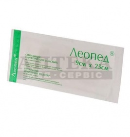 Лейкопластир ЛЕОПЕД стер.пов'язка 9смх25см №1 (25шт. в уп)