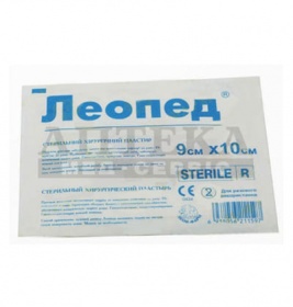 Лейкопластир ЛЕОПЕД стер.пов'язка 9смх10см №1 (25шт. в уп.)