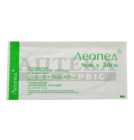 Лейкопластир ЛЕОПЕД стер.пов'язка 9смх20см №1 (25шт. в уп)