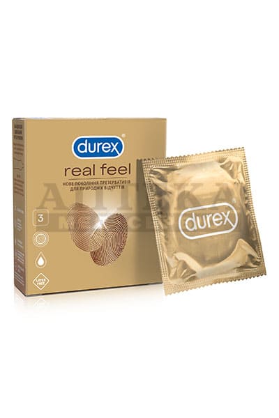 Презервативы Durex Real Feel натуральные ощущения №3 Презервативы Durex Real Feel натуральные ощущения №3