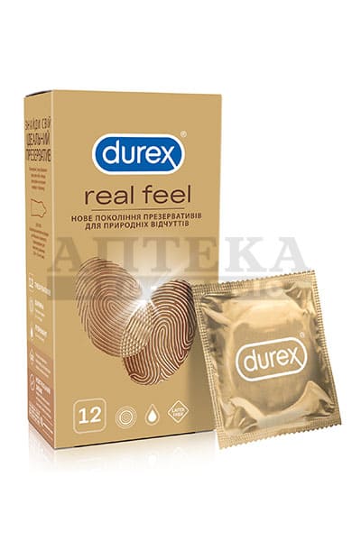 Презервативы Durex Real Feel натуральные ощущения №12 Презервативы Durex Real Feel натуральные ощущения №12