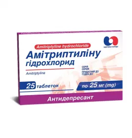 Амітриптиліну г/г таблетки по 25 мг 25 шт. - Здоров'я Народу