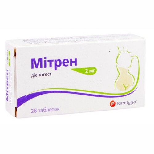 Митрен таблетки по 2 мг 28 шт.