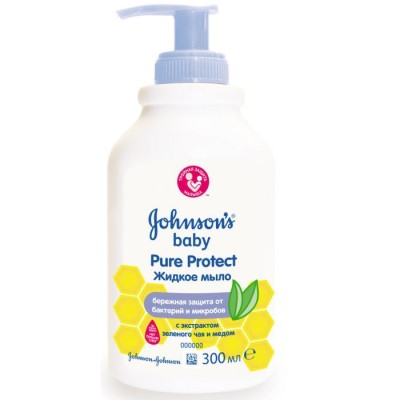 *Мило Johnsons Baby рідке Pure Protect 2 в 1 для рук та тіла 300мл