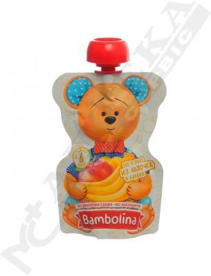 Пюре Bambolina з яблук та банану 90г (пауч)