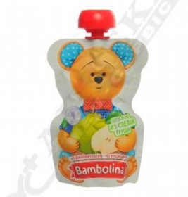 *Пюре Bambolina из спелой груши 90г (пауч)