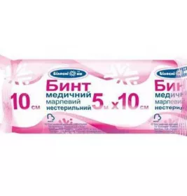 *Бинт Білосніжка мед.н/стер.5м*10см