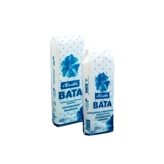 *Вата Ватфарм мед н/стер.100г зиг-заг *Вата Ватфарм мед н/стер.100г зиг-заг