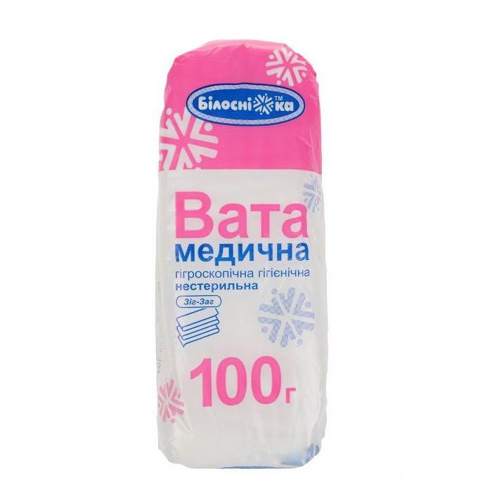 *Вата Білосніжка мед н/стер.ролик 100г