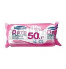*Вата Білосніжка мед.н/стер.ролик 50г
