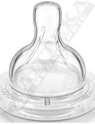 *Соска Avent 968/43 Essential силіконова швидкий потік 6+ міс 2шт