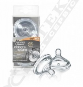 *Соска силіконова Tommee Tippee 42212410/42112471 швидкий потік №2